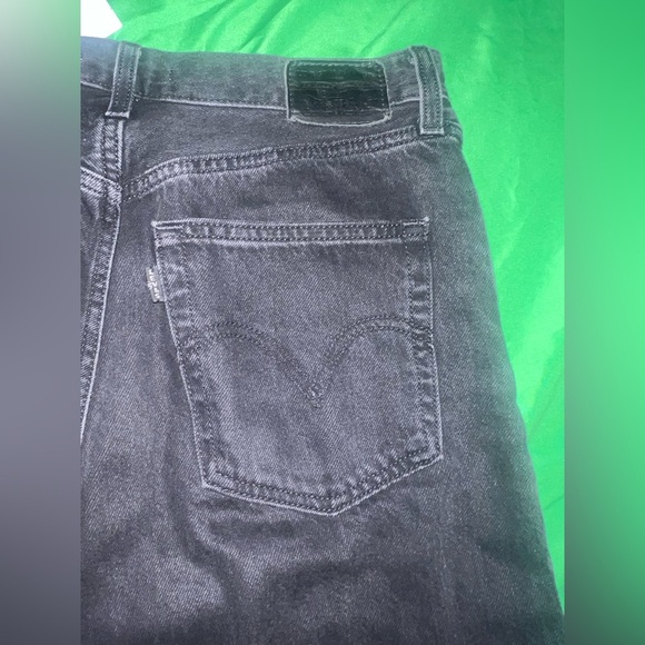 Levi’s High Rise Loose Fit Wide Leg Black Jeans size 28 - Picture 12 of 13